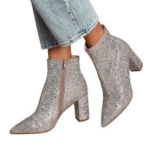 NWOT Betsey Johnson Cady Rhinestone Ankle Booties